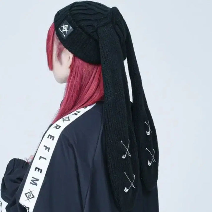 [BUNJANG] REFLEM Usamimi Piercing Beanie / REFLEM 레플렘 우사미미 피어싱 비니 지뢰계 중성계 고스펑크