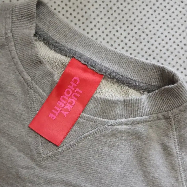 [BUNJANG] Lucky Chouette Sweatshirt T-shirt Grey / 럭키슈에뜨 맨투맨 티셔츠 회색