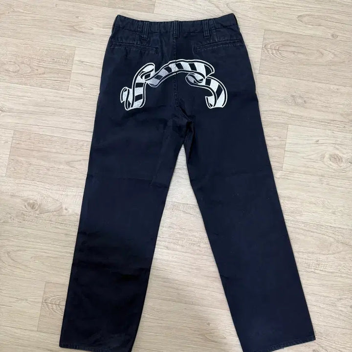 [BUNJANG] BAPE Authentic Milo SAD FACE Pants Black / 2000년도 베이프 어센틱 마일로 SAD FACE 팬츠 블랙