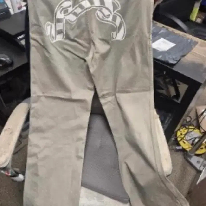 [BUNJANG] BAPE Authentic Milo SAD FACE Pants Beige / 2000년도 베이프 어센틱 마일로 SAD FACE 팬츠 베이지