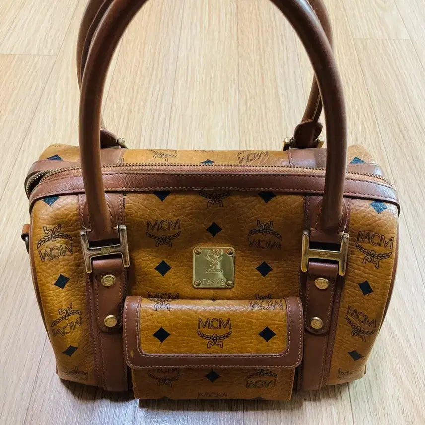 [BUNJANG] MCM Boston Bag Brown Tote Bag / MCM 보스턴백 브라운 토트백