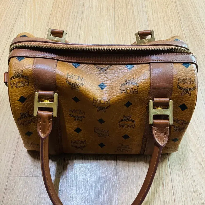 [BUNJANG] MCM Boston Bag Brown Tote Bag / MCM 보스턴백 브라운 토트백