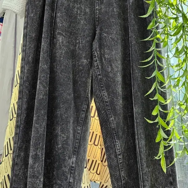 [BUNJANG] ZARA Washed Wide Denim Pants / ZARA 워싱 와이드 데님 바지(28)