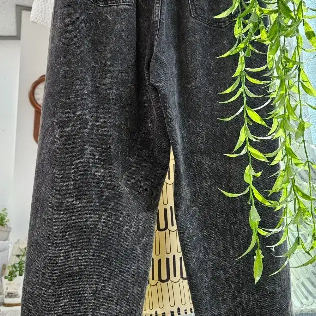 [BUNJANG] ZARA Washed Wide Denim Pants / ZARA 워싱 와이드 데님 바지(28)