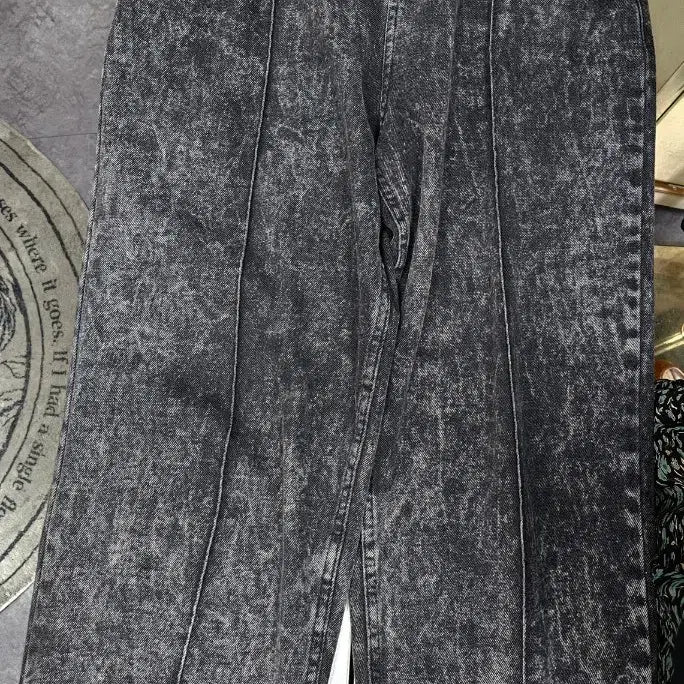 [BUNJANG] ZARA Washed Wide Denim Pants / ZARA 워싱 와이드 데님 바지(28)
