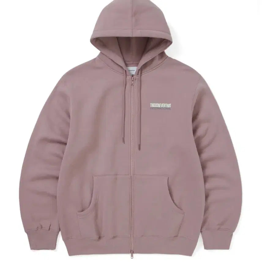 [BUNJANG] thisisneverthat Hoodie Zip-Up XL Dusty Pink / XL] 디스이즈네버댓 후드집업