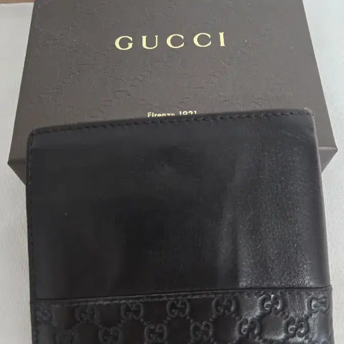 [BUNJANG] Gucci GG Logo Dark Brown Bifold Wallet / 구찌 GG 로고 다크 브라운 반지갑