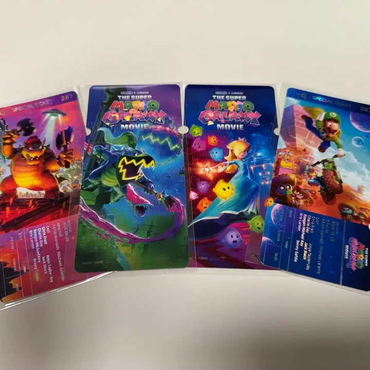 [BUNJANG] Super Mario Galaxy CineQ Special Ticket Set (2 types) / 슈퍼마리오 갤럭시 씨네큐 스페셜티켓 2종 일괄