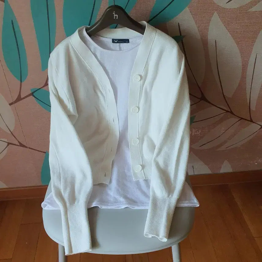 [BUNJANG] Basic Cardigan (S) / 아이보리 가디건 S