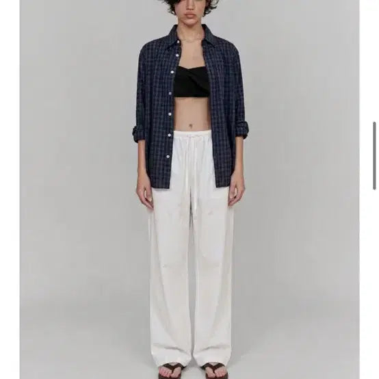 [SOLD OUT] 세포세이 네이비 체크 셔츠