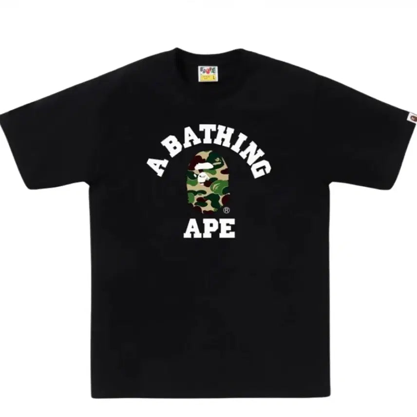 [BUNJANG] BAPE Camo Short Sleeve T-Shirt Black / BAPE 베이프 카모 반팔 티셔츠 블랙