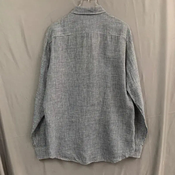 [BUNJANG] Lacoste Slim Fit Linen Check Shirt / L 라코스테 슬림핏 린넨 체크 셔츠 남방