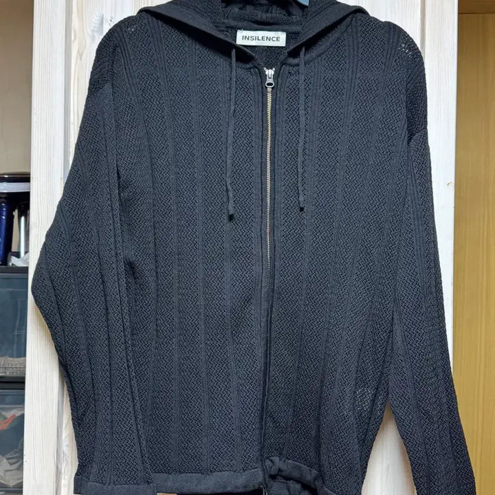 [BUNJANG] In Silence Scashie Hooded Zip-Up Black / 인사일런스 스카시 후드 집업 BLACK