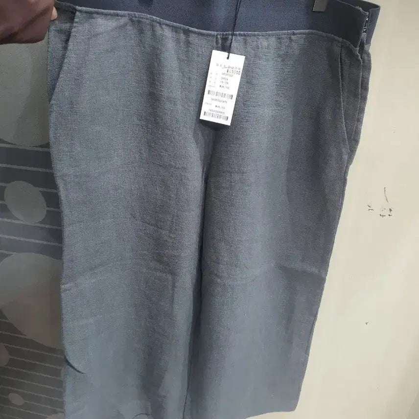 [BUNJANG] Linen Blend 7/9 Length Pants (Gray) / 9부    린넨 혼방  마바지 (그레이) 77