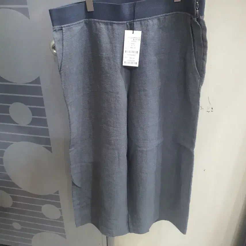 [BUNJANG] Linen Blend 7/9 Length Pants (Gray) / 9부    린넨 혼방  마바지 (그레이) 77