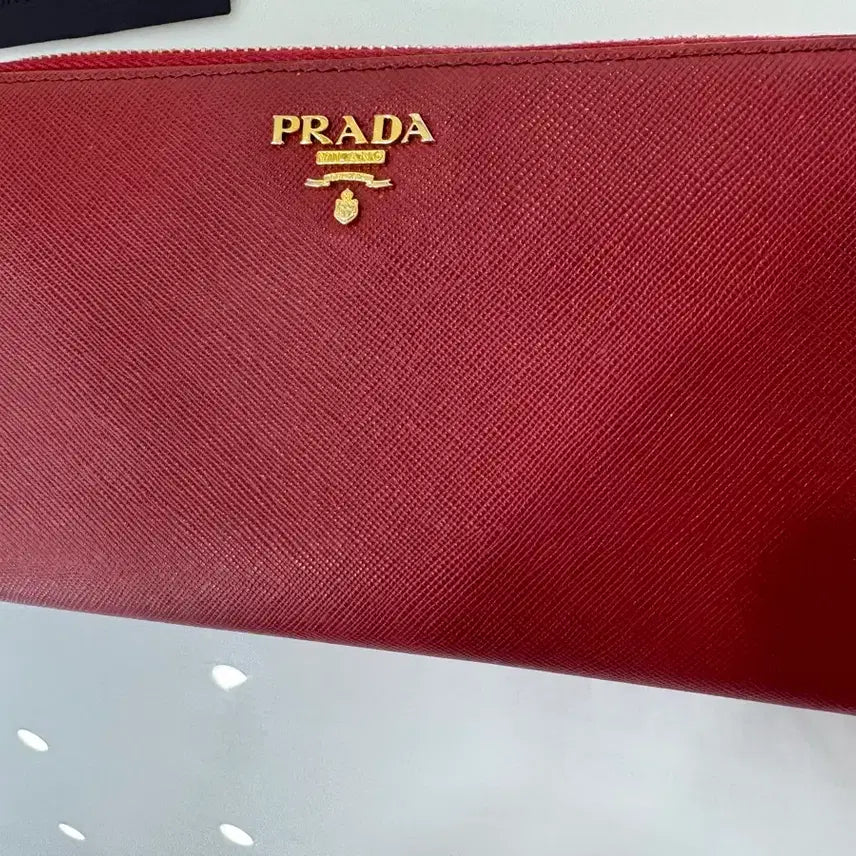 [BUNJANG] Prada Saffiano Long Wallet Red / 프라다 사피아노 장지갑 레드
