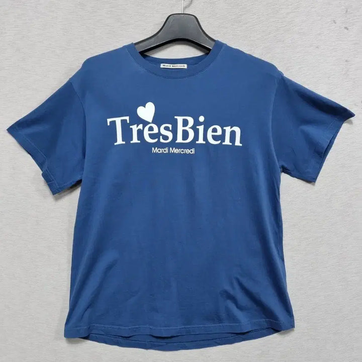 [BUNJANG] Mardi Mercredi Round Short Sleeve T-Shirt Free Size / 마르디 메크르디 라운드 반팔티 여55-66ㅡ0429