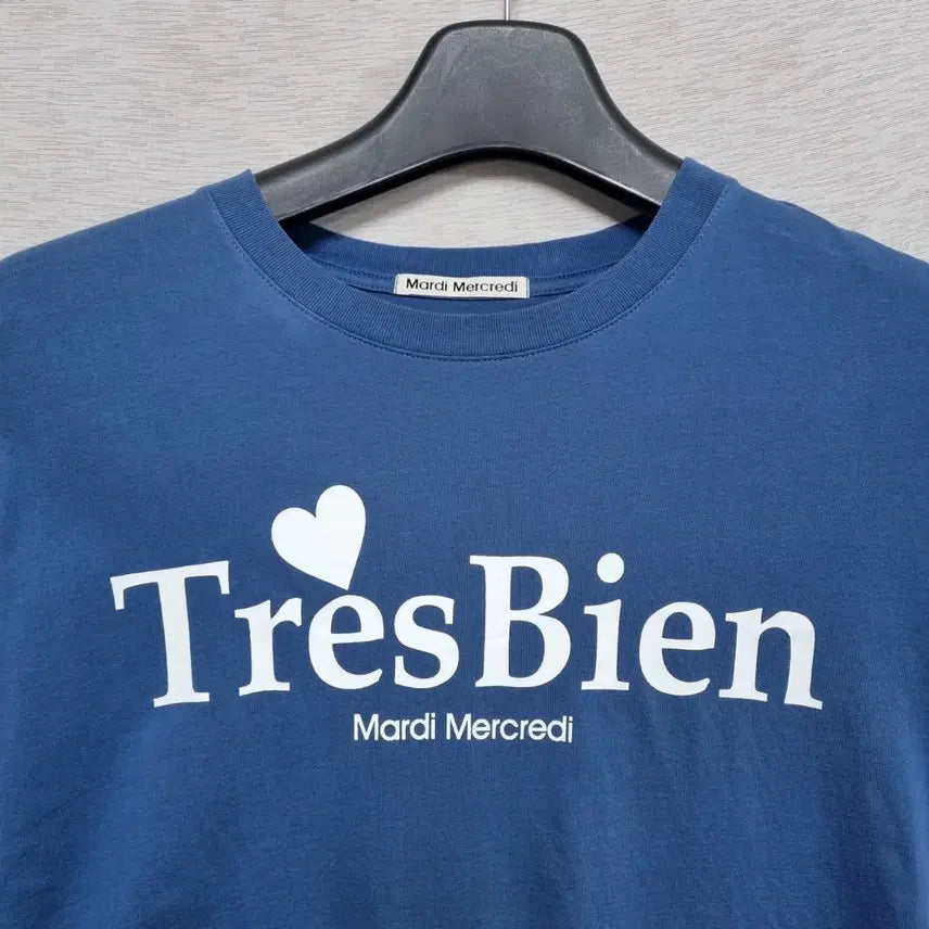 [BUNJANG] Mardi Mercredi Round Short Sleeve T-Shirt Free Size / 마르디 메크르디 라운드 반팔티 여55-66ㅡ0429