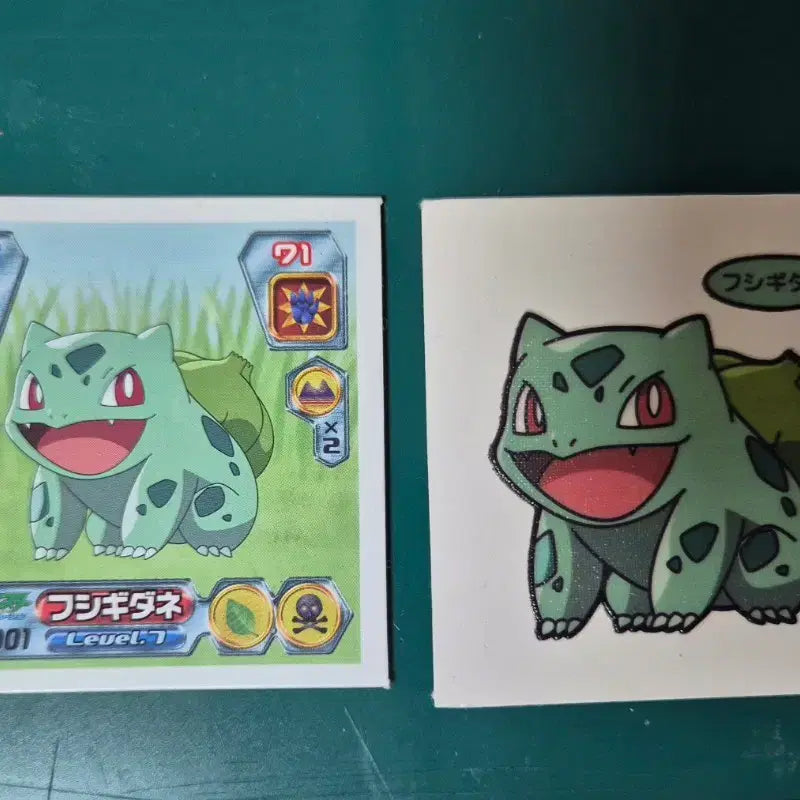 [BUNJANG] Pokemon Japanese Stickers - Bulbasaur Series / (이상해씨)포켓몬 일판 씰 일본 띠부실 띠부씰 No.001
