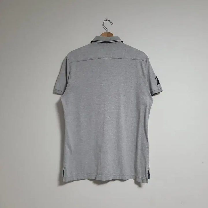 [BUNJANG] Beanpole Grey Slim Fit Short Sleeve Polo T-Shirt / (105) BEANPOLE 빈폴 그레이 반팔 카라 폴로 티셔츠 슬림핏