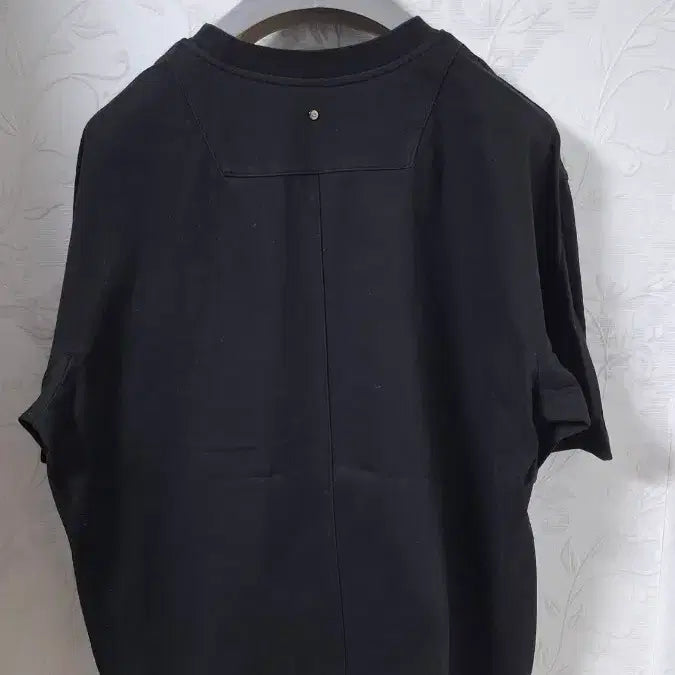 [BUNJANG] System by Hansem Embroidered Premium Cotton T-Shirt Black / (정품) 한섬 시스템 자수 반팔티 105~110 23년식