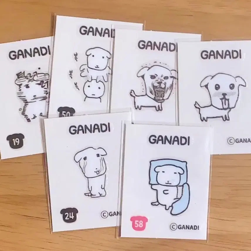 [BUNJANG] Ganadi Ttibu Seal Bundle Set / 가나디 띠부씰 일괄