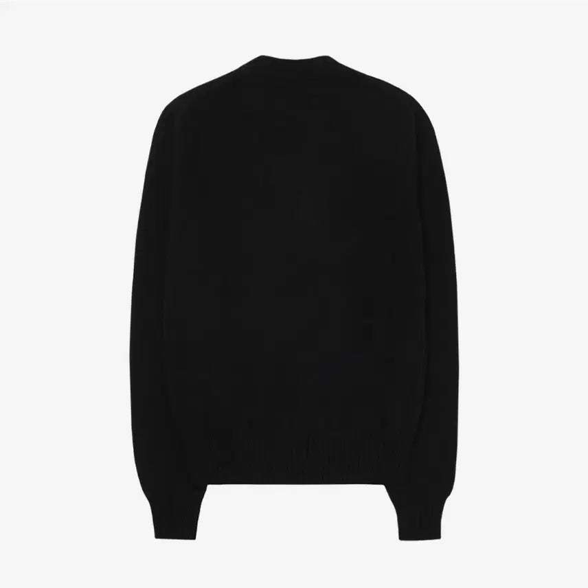 [BUNJANG] AMI Black Heart Logo Cashmere Knit (Size L/100) / 아미(AMI) 블랙 하트 로고 캐시미어 니트 L(100)