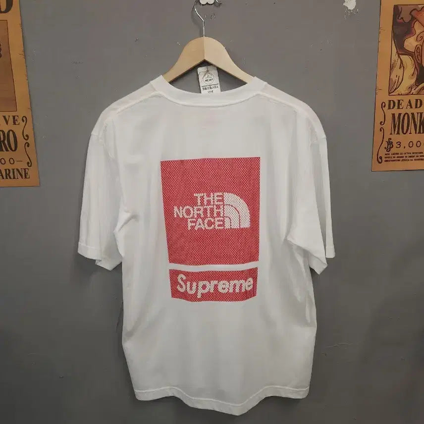 [BUNJANG] Supreme x The North Face Collaboration T-Shirt White / 슈프림 x 노스페이스 콜라보 티셔츠 화이트