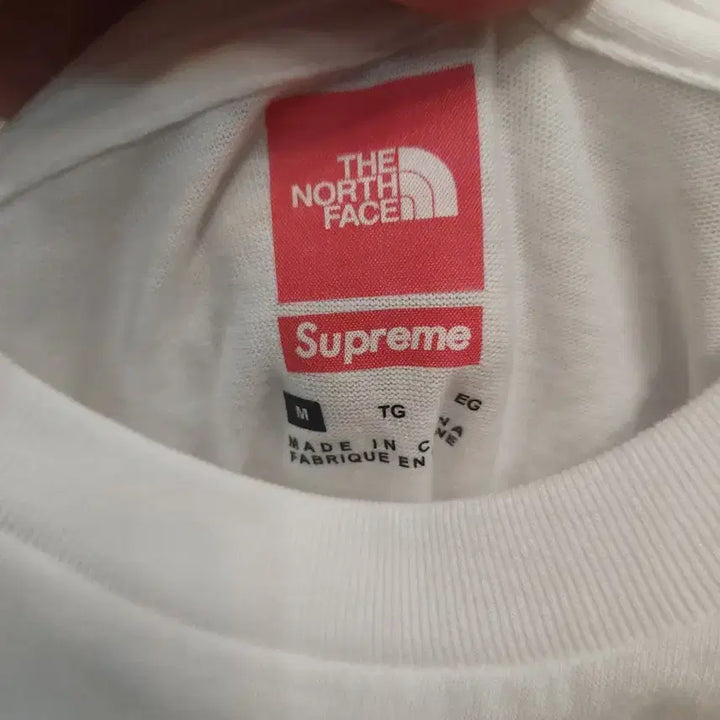 [BUNJANG] Supreme x The North Face Collaboration T-Shirt White / 슈프림 x 노스페이스 콜라보 티셔츠 화이트
