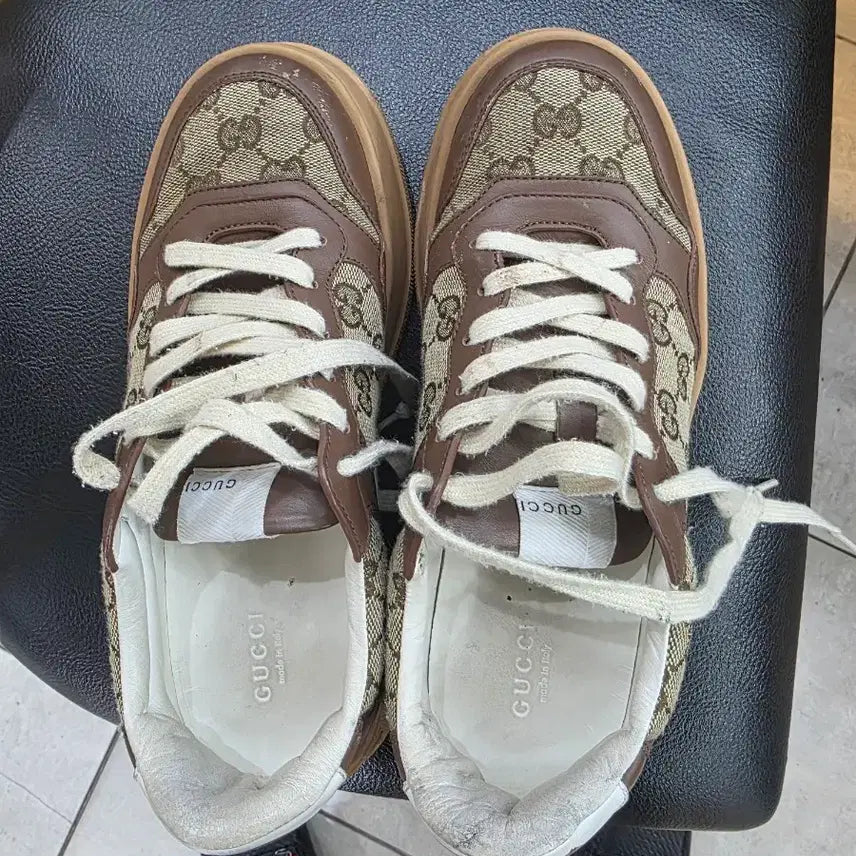 [BUNJANG] Gucci GG Logo Sneakers Brown Women&