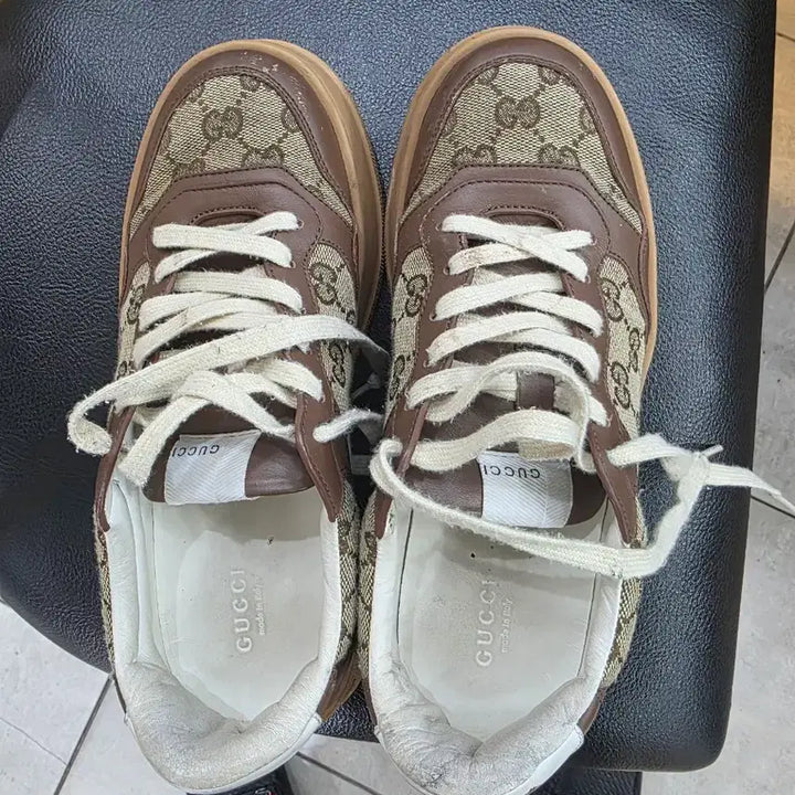 [BUNJANG] Gucci GG Logo Sneakers Brown Women&