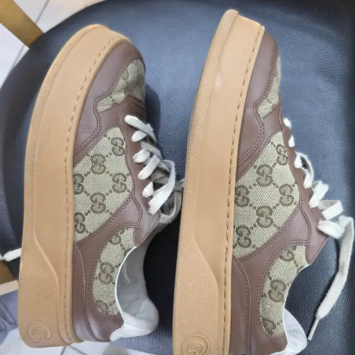 [BUNJANG] Gucci GG Logo Sneakers Brown Women&