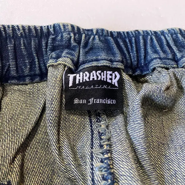 [BUNJANG] Thrasher Denim Pants / Thrasher denim pants (새상품)