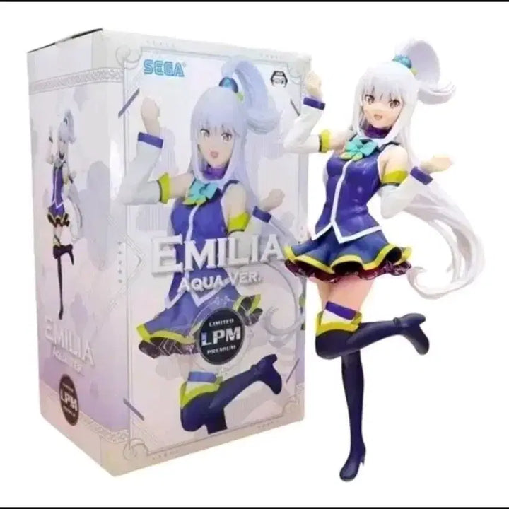 [BUNJANG] Sega Re:Zero Emilia Aqua Ver. LPM Figure / 세가 Re:제로부터 에밀리아 아쿠아 Ver. LPM 피규어