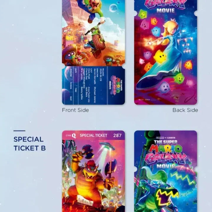 [BUNJANG] Super Mario Galaxy Special Ticket Set (2 Types) / 슈퍼마리오 갤럭시 스페셜티켓 2종 1세트