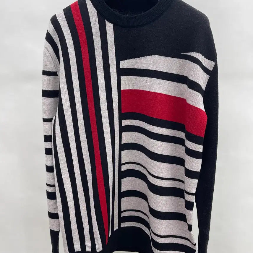 [BUNJANG] System Homme Pattern Mix Long Sleeve Knit / 시스템옴므 패턴믹스 긴팔 니트
