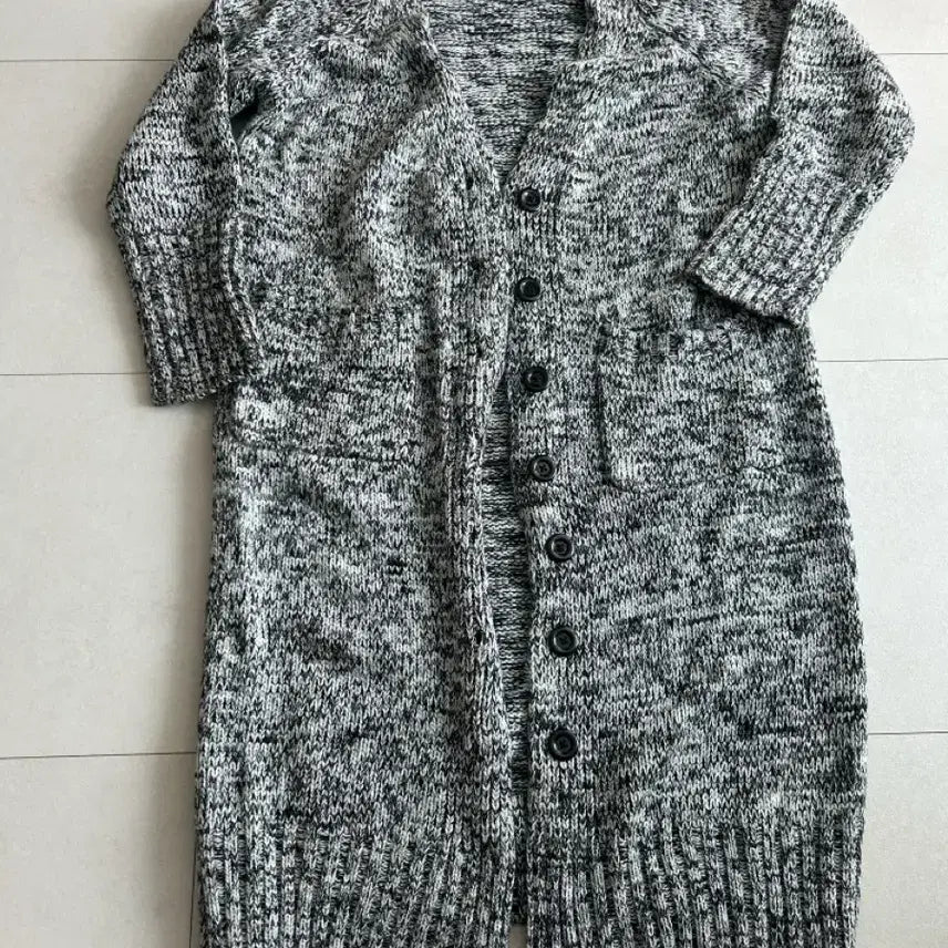 [BUNJANG] Unused Long Knit Cardigan / (미사용) 롱 니트 가디건