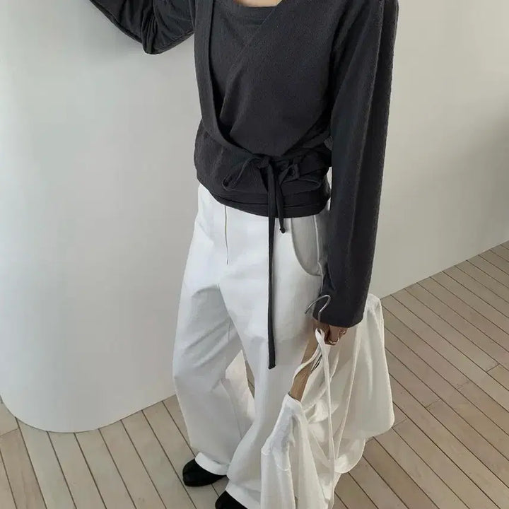 [BUNJANG] Hander Deer Sleeveless Cardigan Set / [새상품] hander 핸더 디어 나시 가디건 세트(2color)