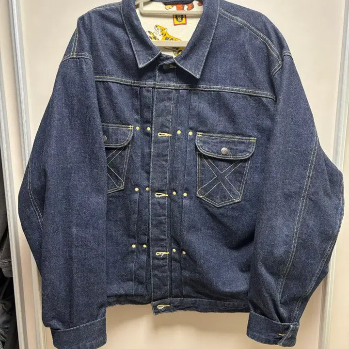 [BUNJANG] Human Made x KAWS Denim Jacket XXL / 휴먼메이드 x 카우스 데님자켓