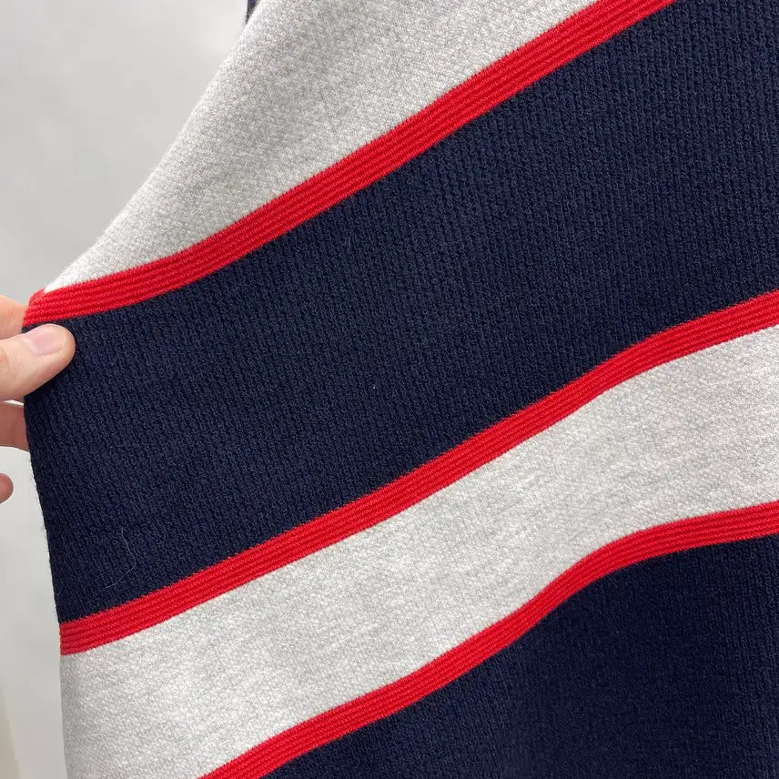 [BUNJANG] System Homme Striped Long Sleeve Knit / 시스템옴므 스트라이프변형 긴팔니트