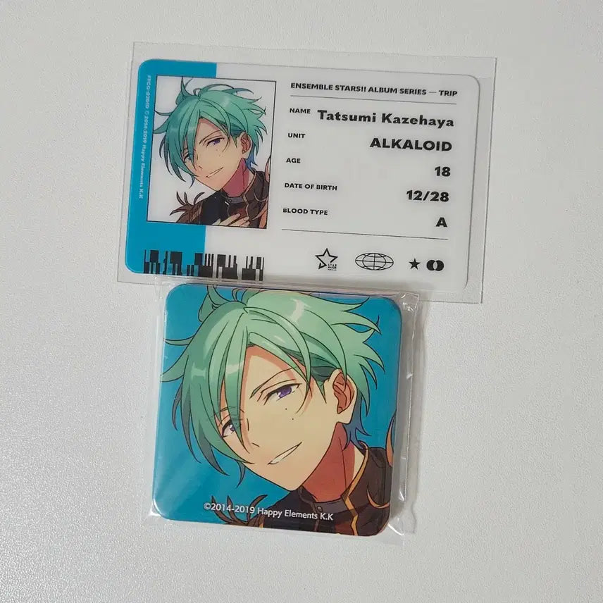 [BUNJANG] Ensemble Stars Tatsumi Trip Badge ID Card / 앙스타 타츠미 트립 뱃지 캔뱃지 id 아이디 카드