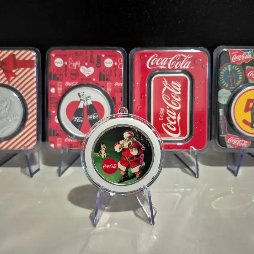 [BUNJANG] Coca-Cola Limited Edition Silver Coins &amp; Bars Set (7 Types) / 한정판 코카콜라 은화,실버바 7종 일괄,개별판매