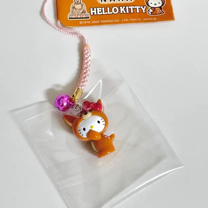 [BUNJANG] Hello Kitty Classic Kitty Deer Strap (2002, Nara Limited) / 헬로키티 고전키티 나라한정 사슴 지역한정 스트랩