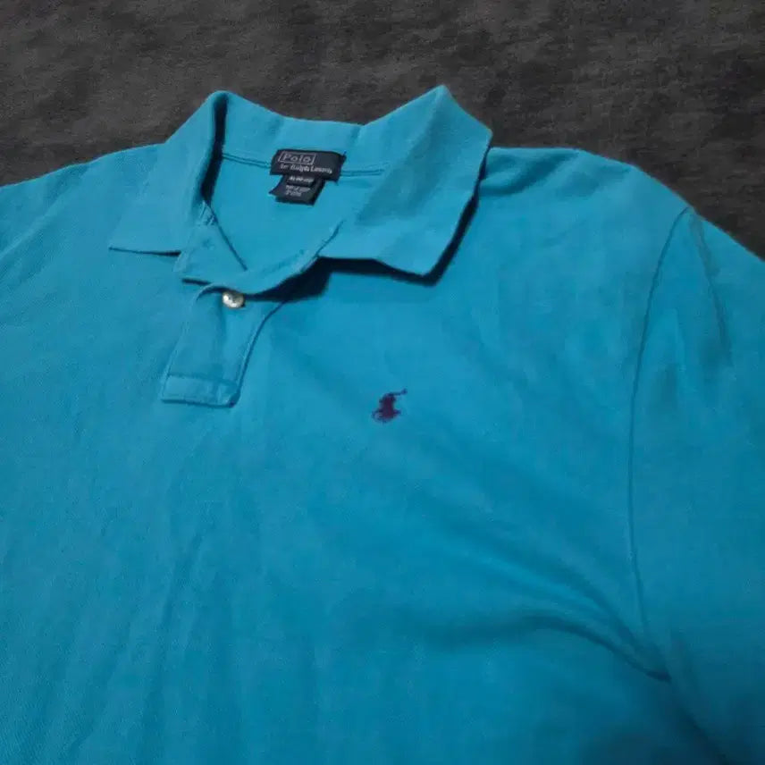[BUNJANG] Polo Ralph Lauren Light Blue Short Sleeve Polo Shirt / 폴로 랄프로렌 하늘색 반팔 폴로셔츠