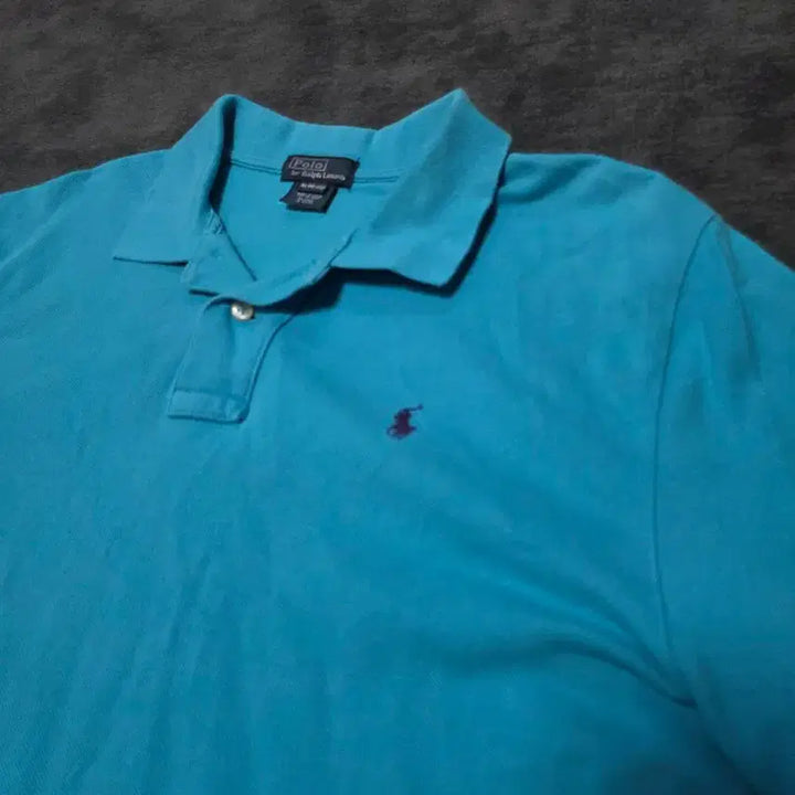 [BUNJANG] Polo Ralph Lauren Light Blue Short Sleeve Polo Shirt / 폴로 랄프로렌 하늘색 반팔 폴로셔츠