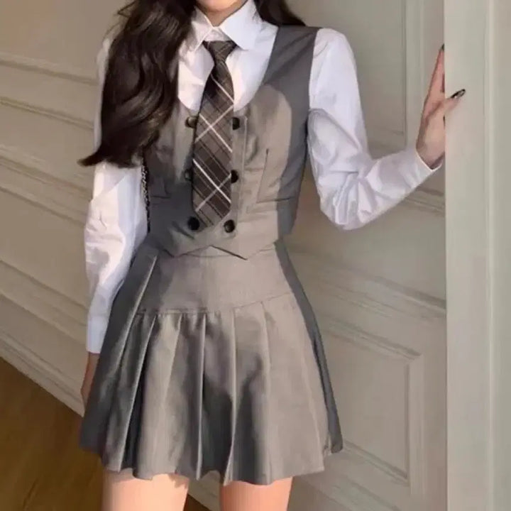 [BUNJANG] Graduation Photo Preppy Look Outfit Set / 졸업사진 프레피룩 <판매>