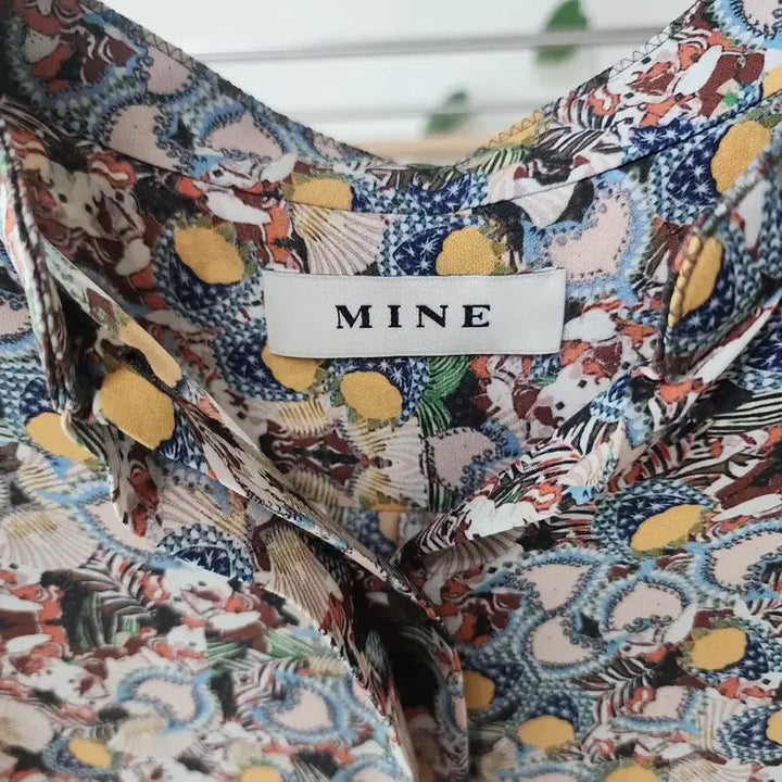 [SOLD OUT] 한섬MINE 패턴 블라우스 셔츠