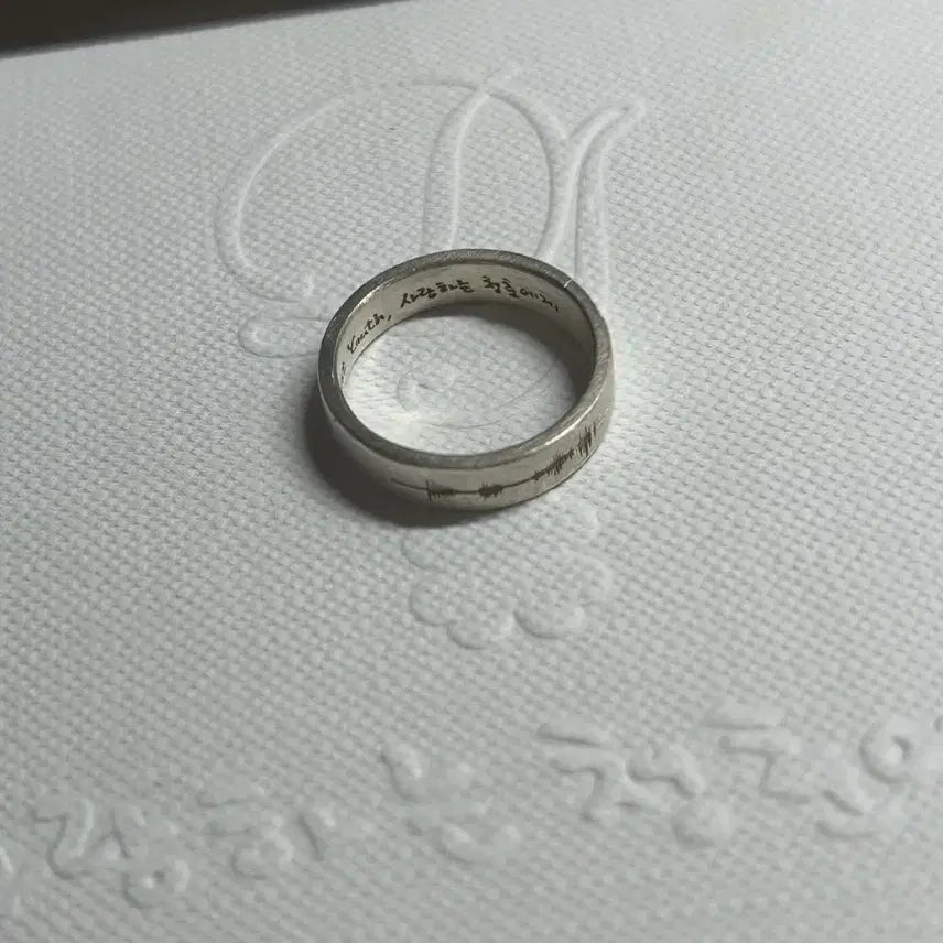 [BUNJANG] NCT Doyoung Soundwave Ring (Size 9) with Photocard / 도영 음파반지 9호 양도(포카 포함)