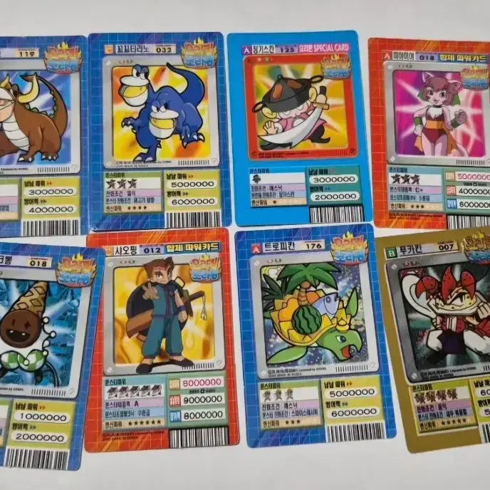 [BUNJANG] Classic Yorimon Mini Cards (Pack of 8) / 1팩8장)고전 요리몬 미니 카드