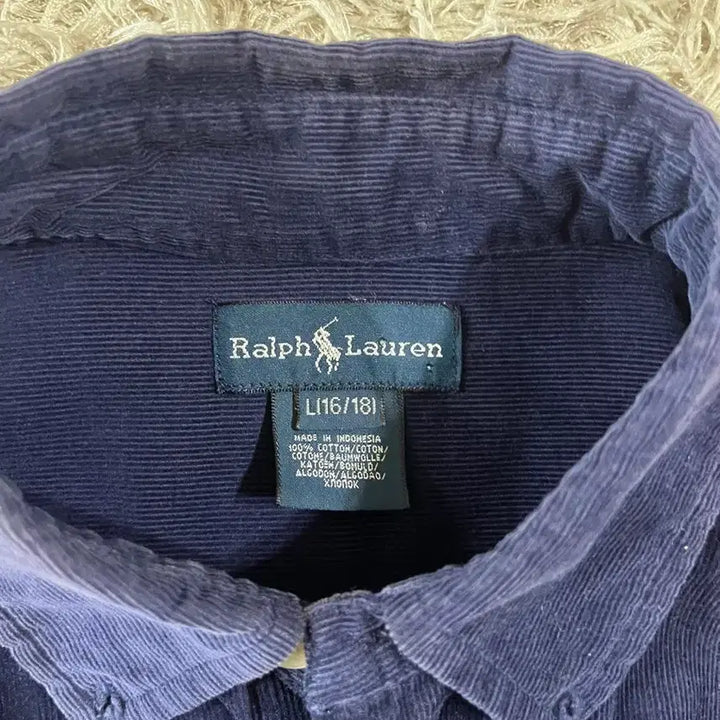 [BUNJANG] Polo Ralph Lauren Corduroy Shirt Navy / 폴로 랄프로렌 코듀로이 셔츠 네이비